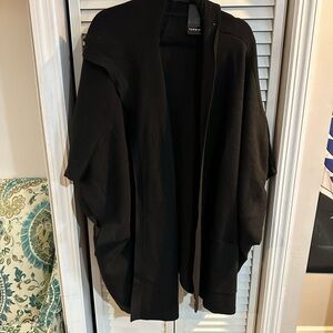 NWT TORRID Black Open Front Poncho Cardigan